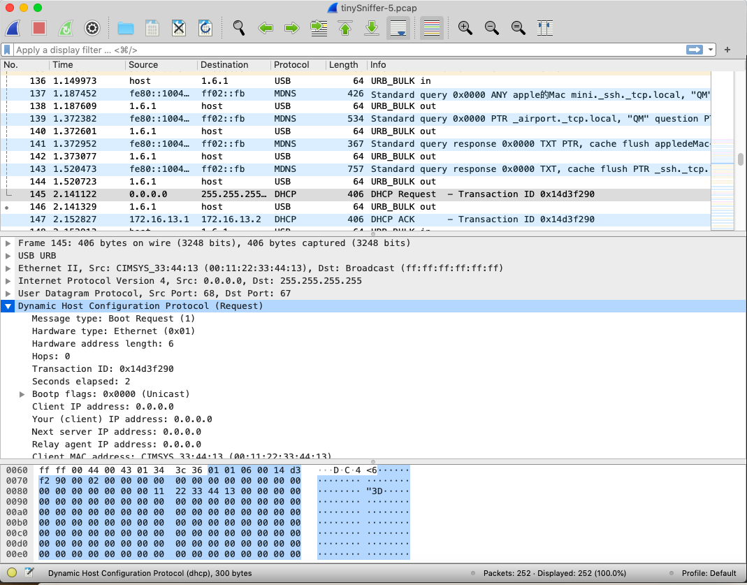 tinySniffer-wireshark-ethernet